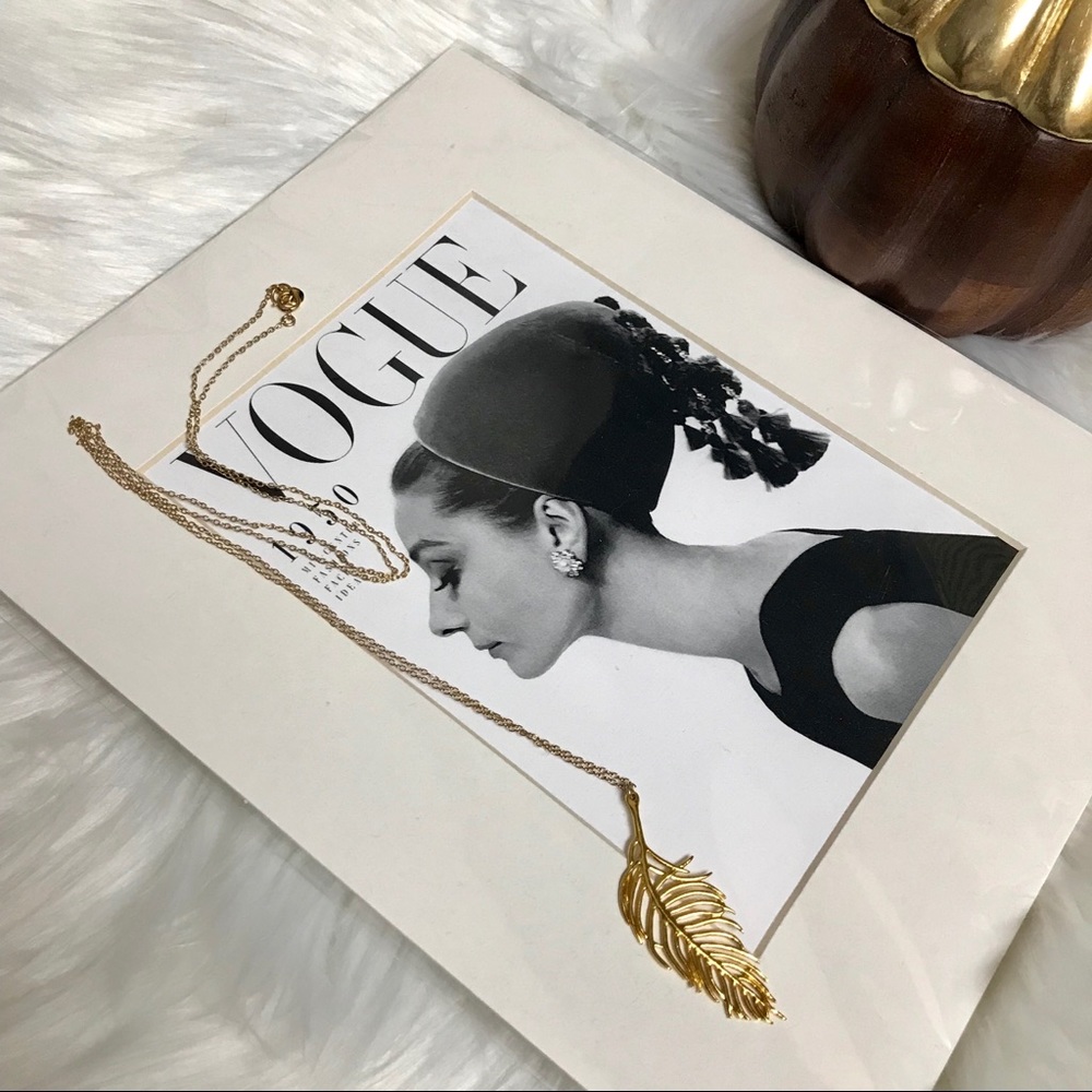 Gorjana gold leaf necklace